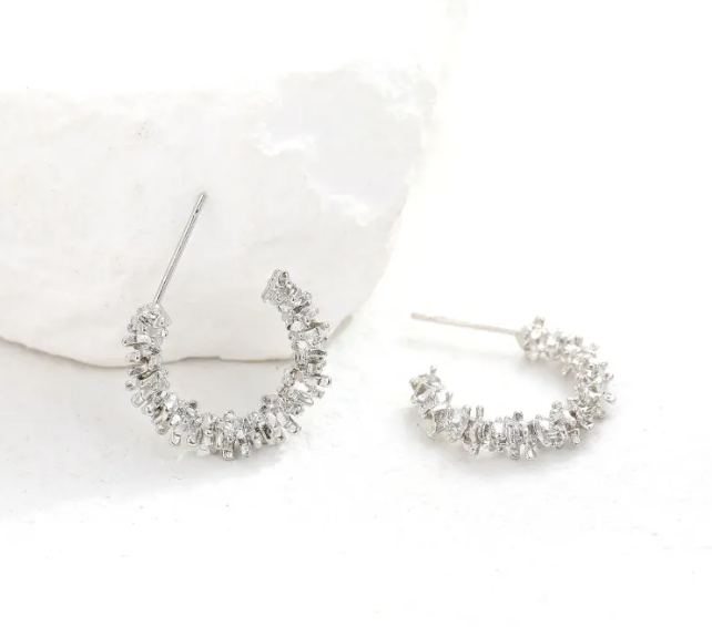 C形銀耳環 C-Shaped Silver Earrings