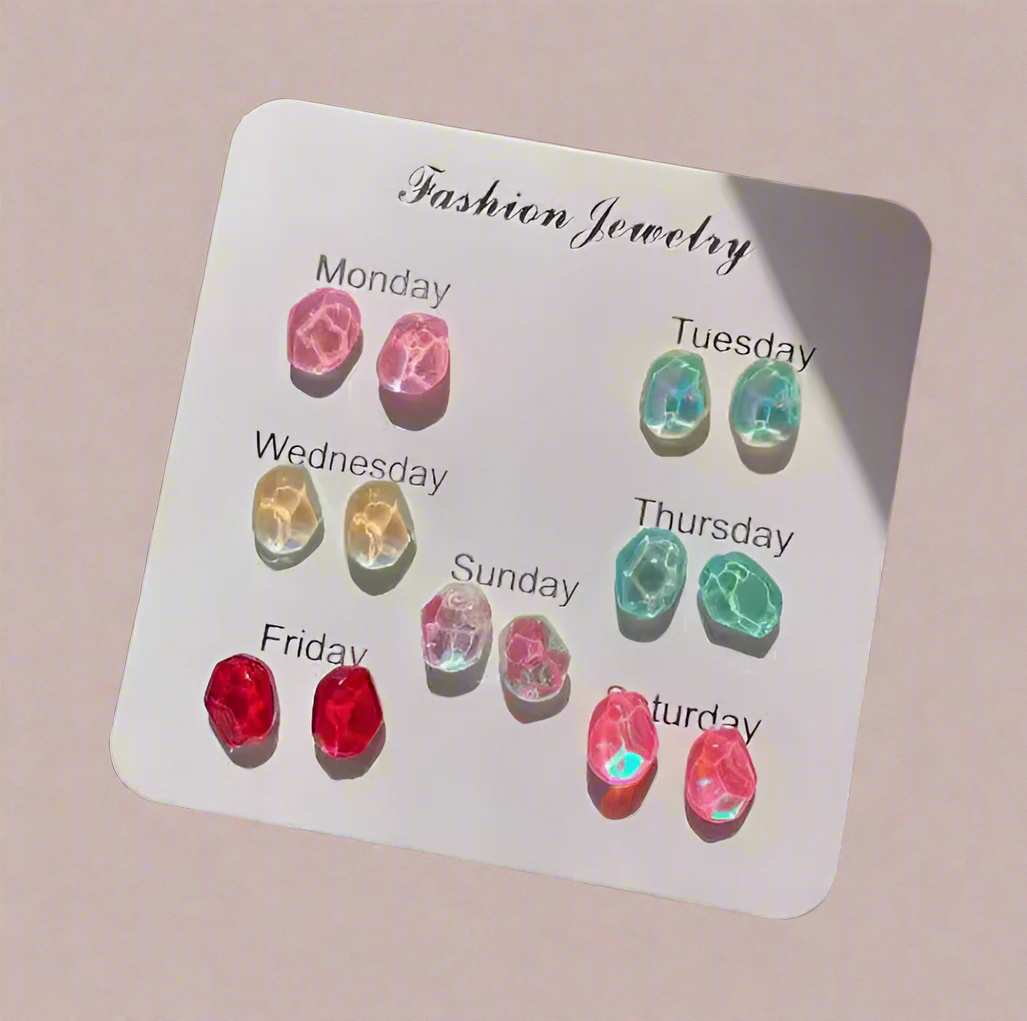 Colorful Pomegranate Earrings 彩色石榴耳環