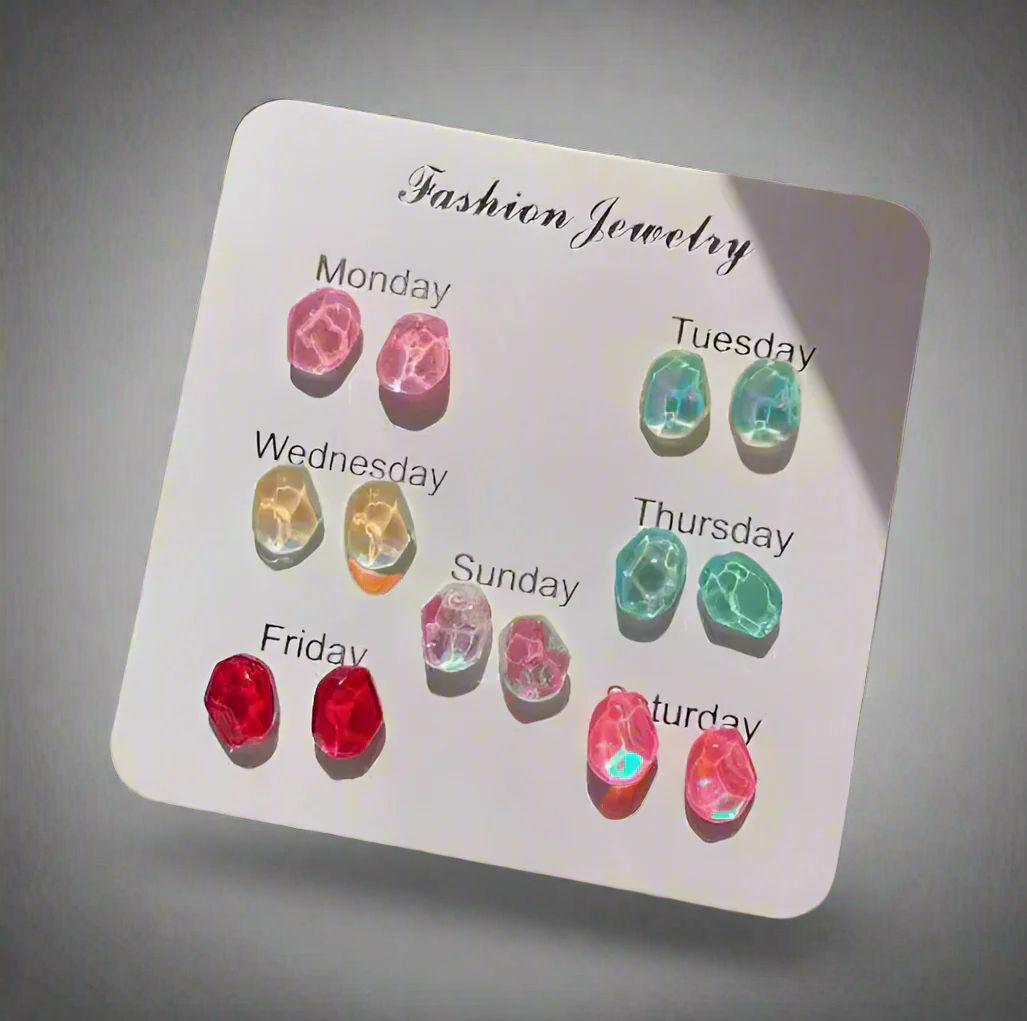 Colorful Pomegranate Earrings 彩色石榴耳環