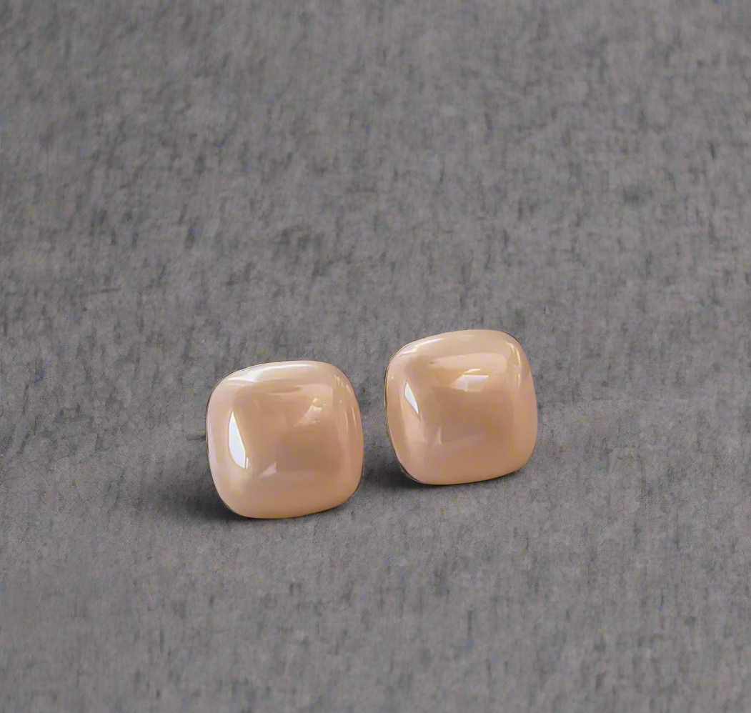 方糖珍珠耳釘 Sugar Cube Pearl Earrings