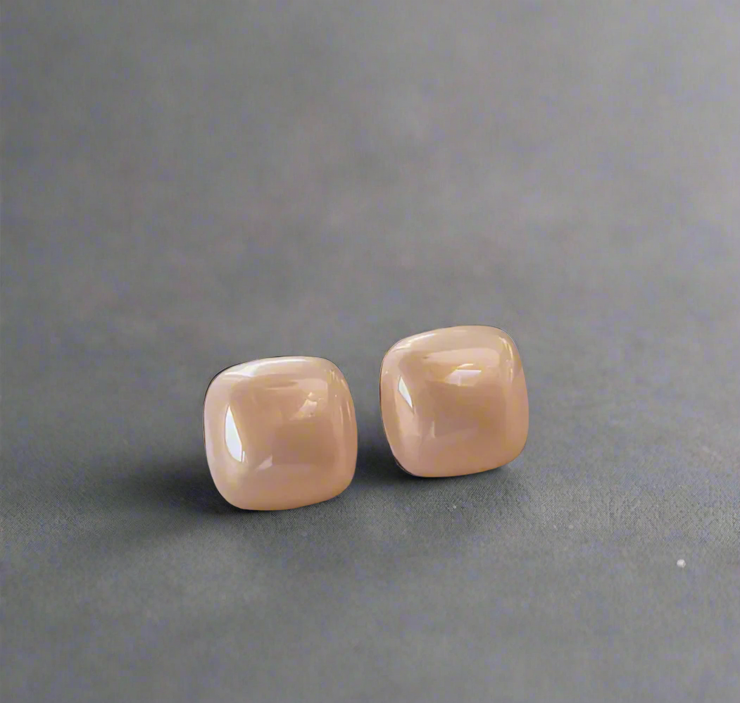 方糖珍珠耳釘 Sugar Cube Pearl Earrings