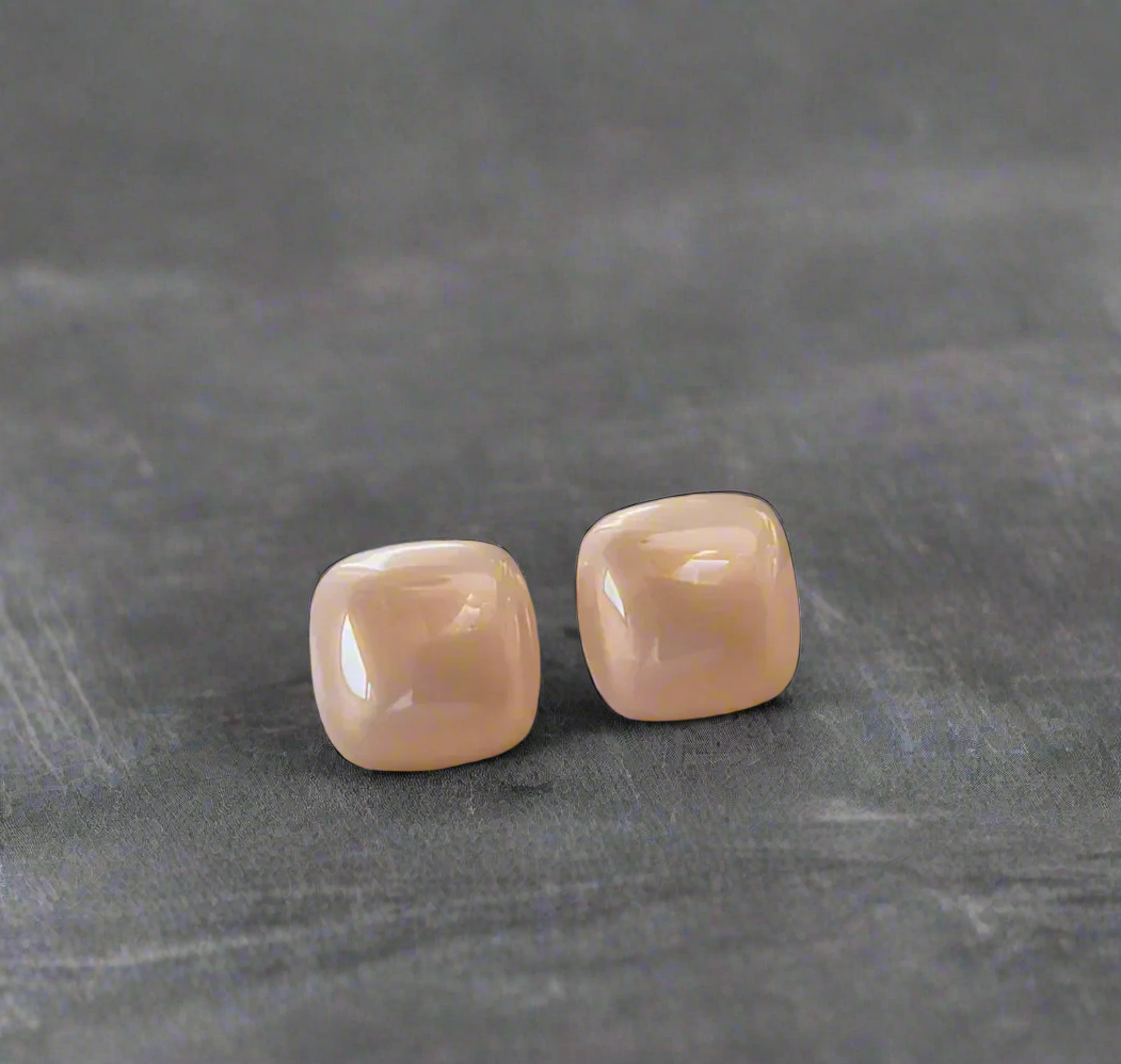 方糖珍珠耳釘 Sugar Cube Pearl Earrings