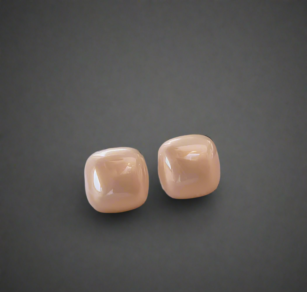 方糖珍珠耳釘 Sugar Cube Pearl Earrings