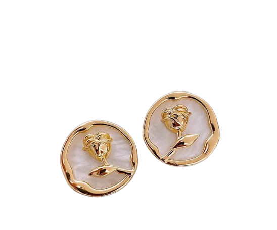 Shell Rose Earrings 貝瑰耳環
