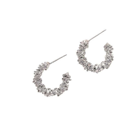 C形銀耳環 C-Shaped Silver Earrings