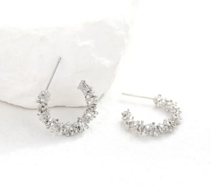 C形銀耳環 C-Shaped Silver Earrings