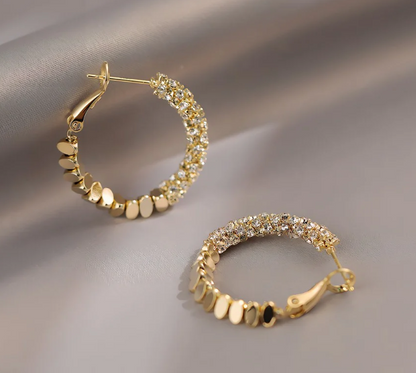 串珠耳環 Beaded Hoop Earrings