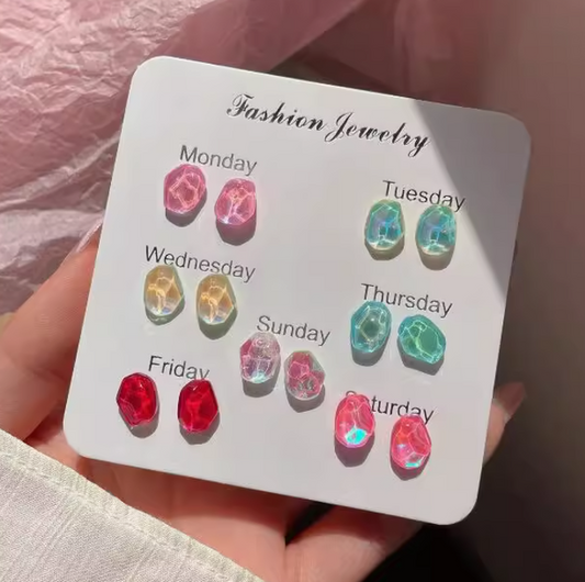 Colorful Pomegranate Earrings 彩色石榴耳環