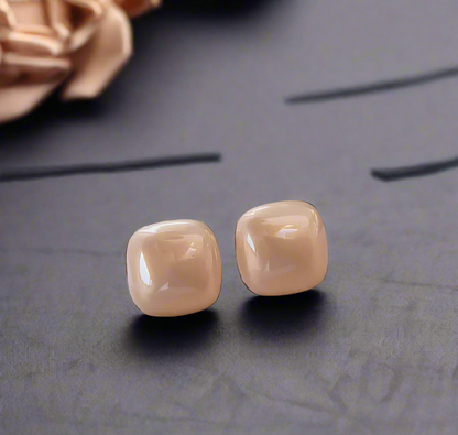 方糖珍珠耳釘 Sugar Cube Pearl Earrings