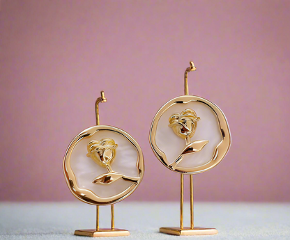 Shell Rose Earrings 貝瑰耳環