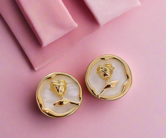 Shell Rose Earrings 貝瑰耳環