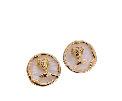 Shell Rose Earrings 貝瑰耳環