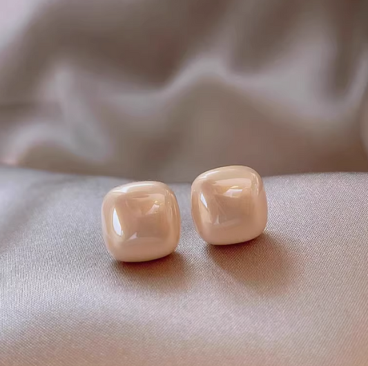 方糖珍珠耳釘 Sugar Cube Pearl Earrings
